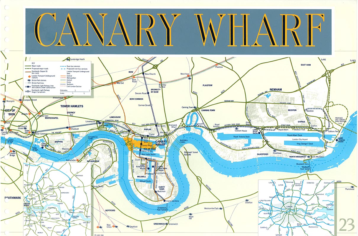 Canary Wharf Map